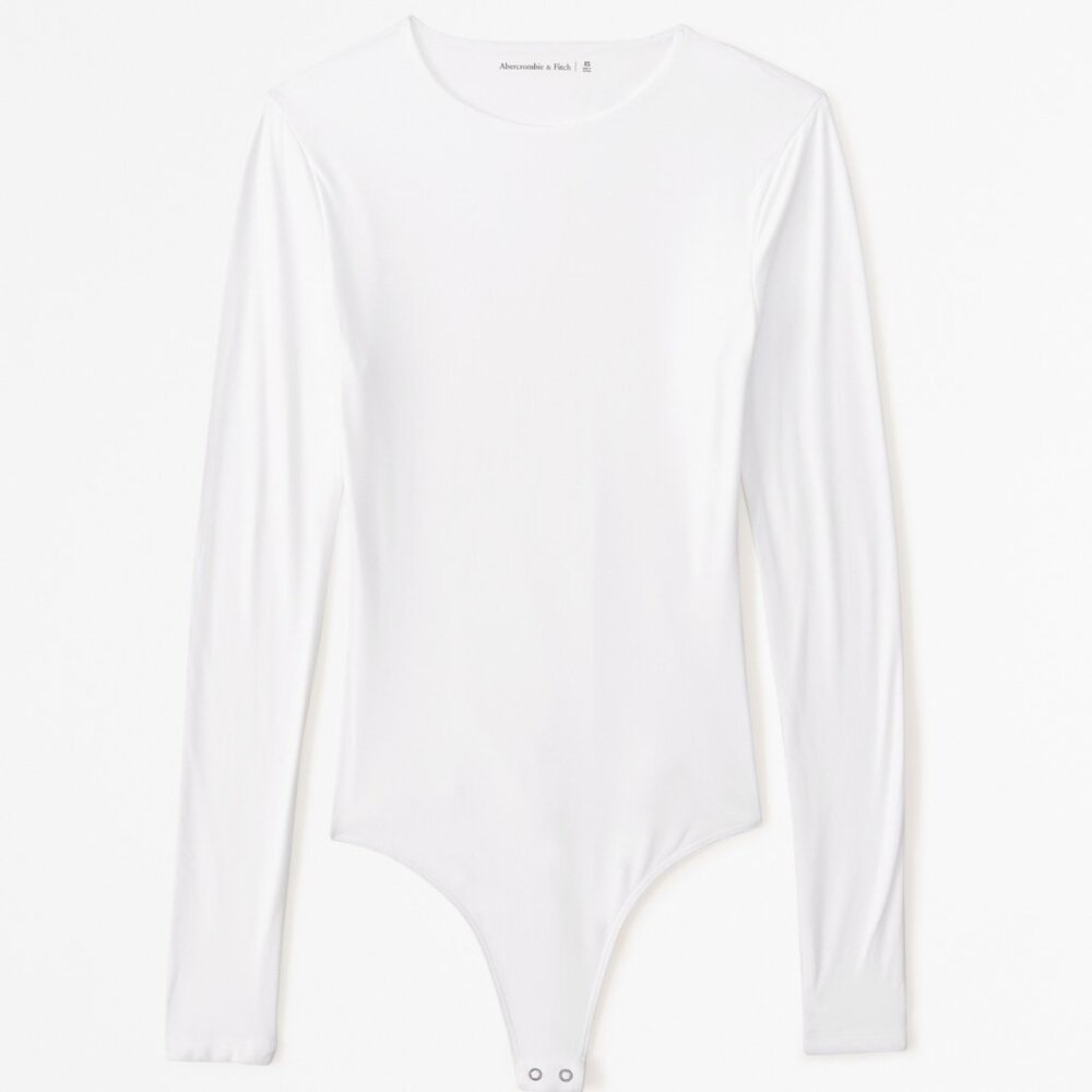 Abercrombie Soft Matte Seamless Long-Sleeve Crew Bodysuit